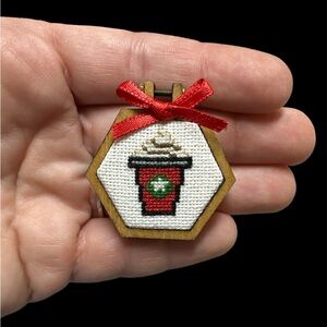 Starbucks coffee pin necklace jewelry ornament gift